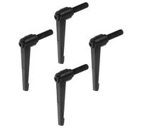 4pz Regolabile Serraggio Leva Maniglie M12 x 60mm Maschio Filettatura, Nero