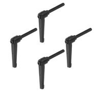 4pz Regolabile Serraggio Leva Maniglie M8 x 70mm Maschio Filettatura, Nero