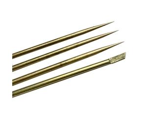 4pz Ricambio Punte Miste in Ottone da 2,8MM per Pulizia Monete Compatibile con Penna Empotec (penna non inclusa)