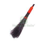 4PZ SCOPA DA NETTURBINO NERA A RAMETTI IN POLIPROPILENE SENZA MANICO CM.80H. PE: