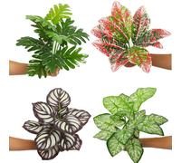 4pz Siepe Artificiale da Interno Decorazione Parete Finto Sfondo Verde per Casa