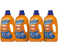 4pz Sole Detersivo Lavatrice Bianco Splendente con Formula 3 IN 1, 1305 ml