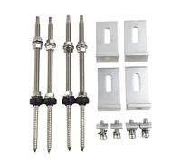 4pz Staffe Viti ad Asta con Acciaio Inox 200/250mm Lega di Alluminio FV