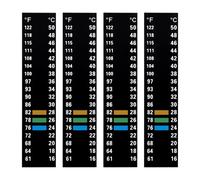 4pz Strisce Termometro per Acquario, Adesivo Temperatura Adesivo Termometro per Acquario Adesivo per Acquario Strisce di Prova per Acquario Adesivo per Acquario per la Preparazione di Birra