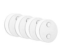 4Pz Supporti magnetici per rilevatori fumo, 70mm diam, con cuscinetti adesivi