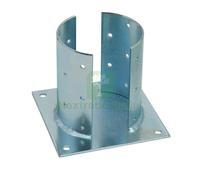 4PZ SUPPORTO PER TRAVI IN LEGNO TONDE Ï MM. 80 PIANO MM. 150X150: