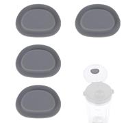 4pz Tappo Coperchio con Beccuccio per Frullatore, Tappo a Tenuta Stagna per Frullatore Portatile da 3,1cm Parti di Ricambio Sigillanti Compatibili con la Serie Ninja Bc151 (Grigio Scuro)
