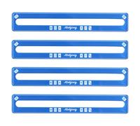 4pz Trova Linee Mahjong, Lettore di Linee Mahjong con Pellicola Protettiva Mah Jong Line Finder Pennarello Tracker Strisce Aiuto per le Regole Accessori Regalo Giocatori (Blu)