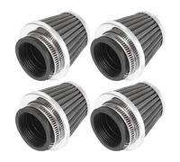 4pz Universale 42mm Moto Aria Filtro Detergente Rotondo Conico Nero