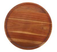 4Pz Vassoio Tondo in Legno Chiaro Multiuso Per Casa