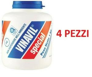 4PZ VINAVIL SPECIAL(TOT.4KG)COLLA/ADESIVO ACETOVINILICO X LEGNO-LAMINATI PLASTIC