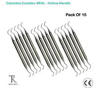 4R/4L Columbia Curette For Plaque Tartar Remover Chirurgia Strumenti Pack Of 15