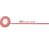 4R Quattroerre.it - 10004 - Stripes Strisce Adesive per Auto, Rosso, 3 mm x 10 mt