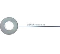 4R Quattroerre.it - 10012 - Stripes Strisce Adesive per Auto, Argento, 7 mm x 10 mt