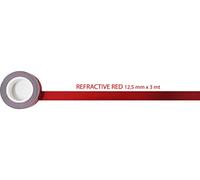 4R Quattroerre.it 10045 Strisce Adesive Rifrangenti Rotolo, Rosso, 12,5 mm x 3 mt