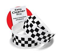 4R Quattroerre.it 10217 Checkes Trim Stripe Strisce Adesive a Scacchi, Bianco e Nero, 2 PCS 3 x 99 cm