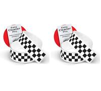 4R Quattroerre.it 10218 Checkes Trim Stripe Strisce Adesive a Scacchi, Bianco e Nero, 5 x 99 cm (Confezione da 2)