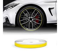 4R Quattroerre.it 10303 Wheel Trim Strisce Adesive Rifrangenti per Cerchi Auto, Giallo, 5 mm x 6 mt