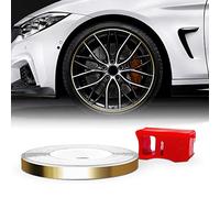 4R Quattroerre.it 10332 Wheel Trim Strisce Adesive con Applicatore per Cerchi Auto, Gold Gloss