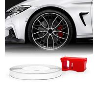 4R Quattroerre.it 10350 Wheel Trim Strisce Adesive Rifrangenti con Applicatore per Cerchi Auto, Bianco, 5 Mm X 6 Metri, mt