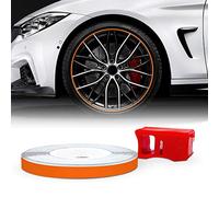 4R Quattroerre.it 10354 Strisce Adesive Riflettenti per Cerchi Auto, Arancione, 5 mm x 6 mt