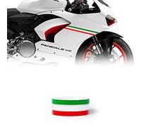 4R Quattroerre.it 10640 Strisce Adesive Tricolore Racing Stripe per Moto, 3.5 cm x 2 m