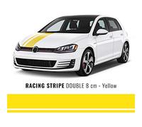 4R Quattroerre.it 10720 Strisce Adesive Racing Double, Giallo, 80 mm x 5 mt