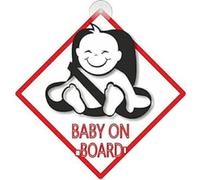 Cartello Bimbo A Bordo Cartello Con Ventosa 4r