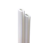 4R Quattroerre.it - 12126 - Profili Salvaporta Paracolpi per Auto, Bianco, 2 Pezzi, 85 cm