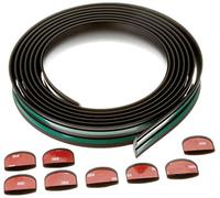 4R Quattroerre.it 12254 Modanature Bumper Paracolpi per Auto con Terminali, 42 mm x 5 mt