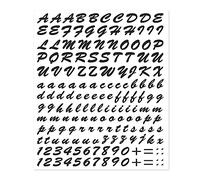 Kit Adesivi Componibili Lettere E Numeri 4r, Colore Nero