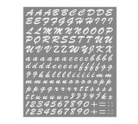 Kit Adesivi Componibili Lettere E Numeri 4r, Colore Bianco
