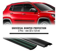 4R Quattroerre.it 12540 Modanature Bumper Paracolpi per Auto, 32 mm x 1,8 mt, 2 Pezzi