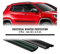 4R Quattroerre.it 12541 Modanature Bumper Paracolpi per Auto, 32 mm x 2,2 mt, 2 Pezzi