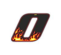 4R Quattroerre.it 13150 Numero Racing 0 Fiamme, Medio 100 x 130 mm