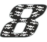 4R Quattroerre.it 13178 Numero Racing Skulls 8