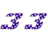 4R Quattroerre.it 13183 Numero Racing Stars 3 (Confezione da 2)