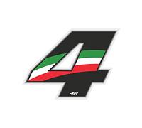 4R Quattroerre.it 13224 Numero Racing 4 Mini, Tricolore Italia, 27 x 37 mm, 3 x 2,5 cm