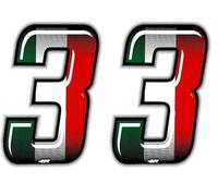 4R Quattroerre.it 13233 Numero Racing Flag 3 (Confezione da 2)