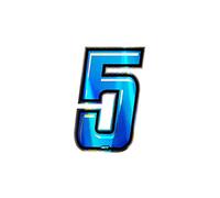 4R Quattroerre.it 13275 Numero Racing 5, Blu