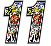 4R Quattroerre.it 13351 Numero 1 Adesivo Sticker Bomb (Confezione da 2)