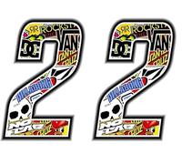 4R Quattroerre.it 13352 Numero 2 Adesivo Sticker Bomb (Confezione da 2)