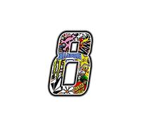 4R Quattroerre.it 13358 Numero 8 Adesivo Sticker Bomb