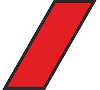 4R Quattroerre.it 1541 Striscia Adesiva Trasporto Conto Proprio, Rosso