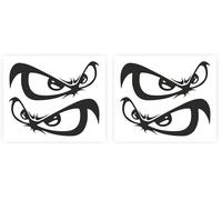 4R Quattroerre.it 15700 Adesivi per Auto Occhi, Nero, 14 x 16 cm (Confezione da 2)