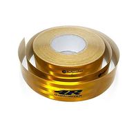 4R Quattroerre.it 1603 Pellicola Adesiva Omologata Retroriflettente 3M per Bordatura Veicoli, Giallo, 50 mm x 50 mt