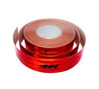 4R Quattroerre.it 1604 Pellicola Adesiva Omologata Retroriflettente 3M per Bordatura Veicoli, Rosso, 50 mm x 50 mt