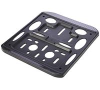 4R Quattroerre.it - 16107 - Portatarga Moto Universali, Nero Carbonio