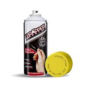 4R Quattroerre.it 16400 Wrapper Spray Giallo Traffico Opaco | Vernice Removibile per Carrozzeria | Pellicola Spray Protettiva UV e Anti-Graffio | Wrapping Liquido Made in Italy