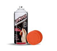 4R Quattroerre.it 16401 Wrapper Spray Arancio Puro Opaco | Vernice Removibile per Carrozzeria | Pellicola Spray Protettiva UV e Anti-Graffio | Wrapping Liquido Made in Italy